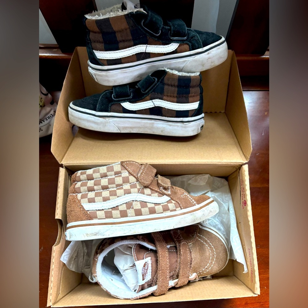 Vans Black and Brown Sneakers Classic Style